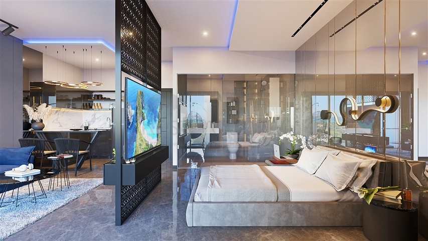 Apartmentkomplex auf der paradiesischen Insel Bali