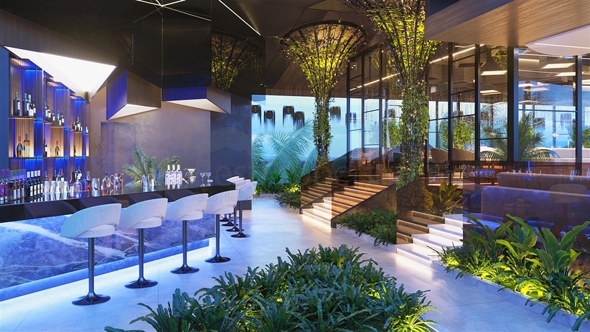 Apartmentkomplex auf der paradiesischen Insel Bali