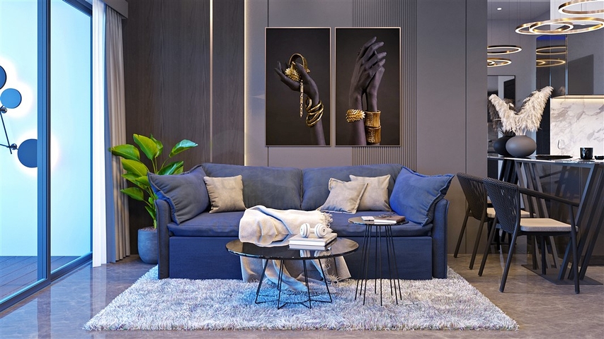 Apartmentkomplex auf der paradiesischen Insel Bali