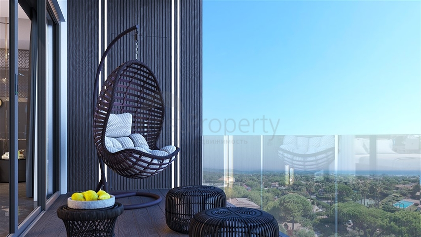 Apartmentkomplex auf der paradiesischen Insel Bali