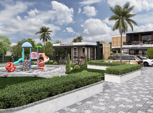 Neuer Komplex von freistehenden Villen am Meer