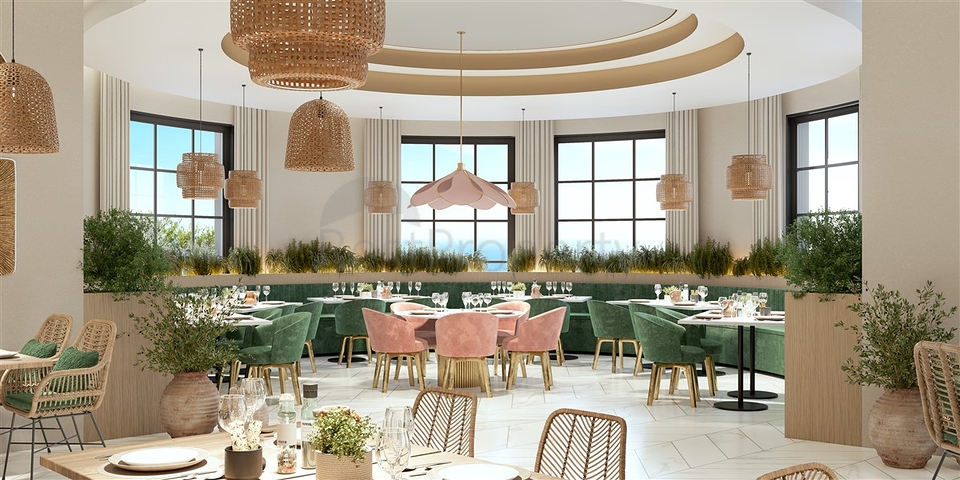 Der Komplex befindet sich in der Endphase des Baus, 150 Meter vom Meer entfernt