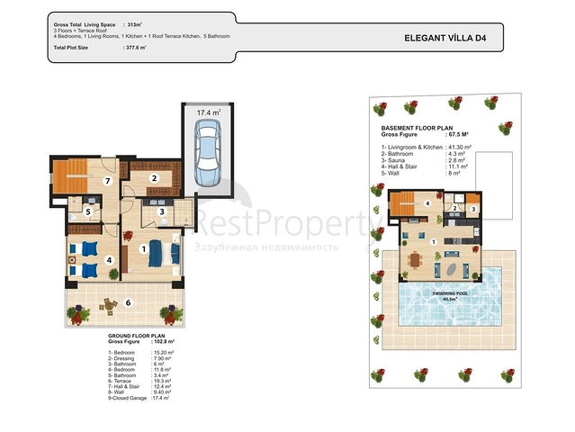 Luxuriöse Villen in einem einzigartigen Komplex