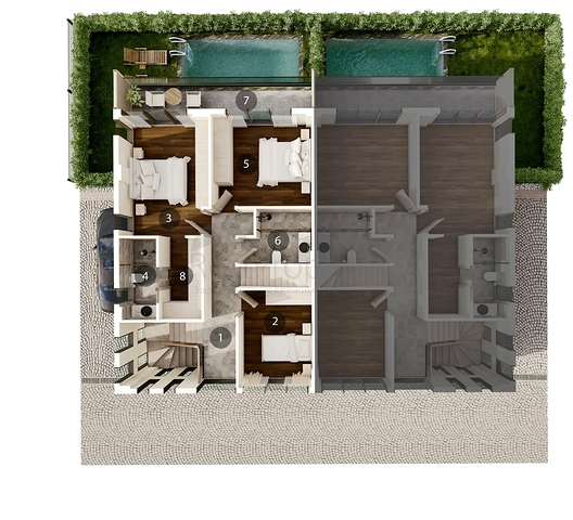 3+1- , 4+1- und 5+1-Villen in der Region Doshemealty - Antalya 