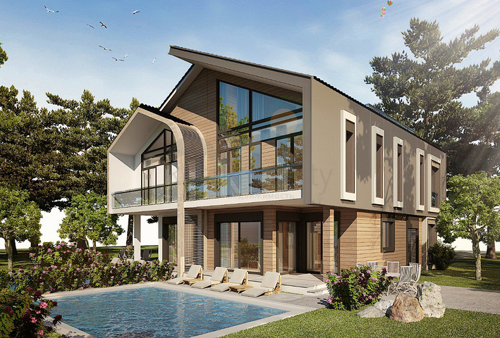 3+1- , 4+1- und 5+1-Villen in der Region Doshemealty - Antalya 