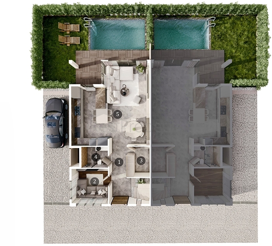 3+1- , 4+1- und 5+1-Villen in der Region Doshemealty - Antalya 