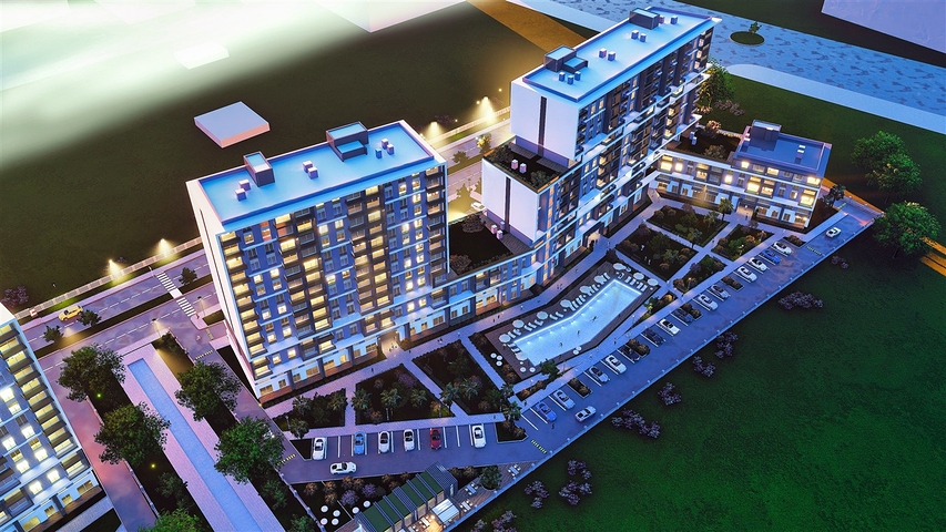 1+1 und 2+1 Wohnungen im Stadtteil Kepez - Antalya