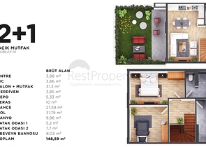 1+1 und 2+1 Wohnungen im Stadtteil Kepez - Antalya
