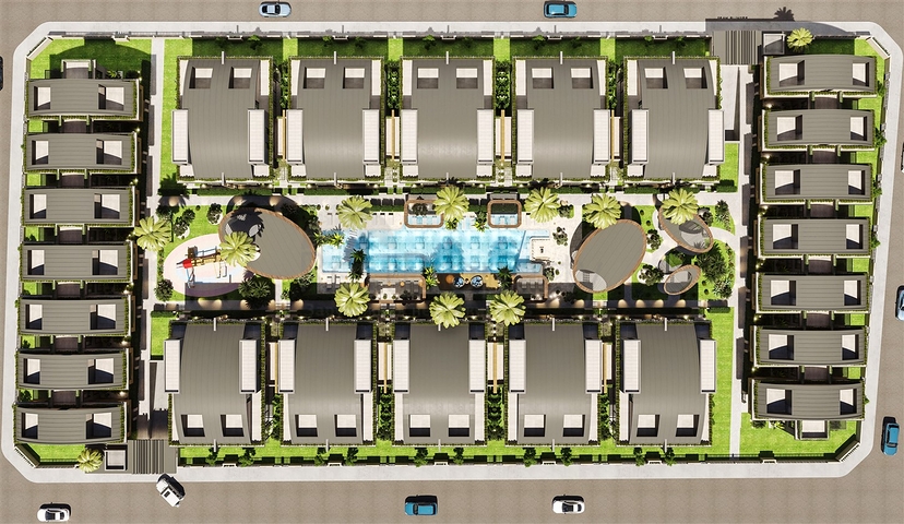 4+1-Villen im Stadtteil Doshemealty - Antalya 