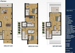 4+1-Villen im Stadtteil Doshemealty - Antalya 