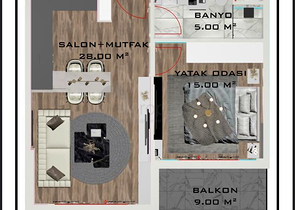 1+1 und 2+1 Wohnungen in Altyntasch - Antalya 