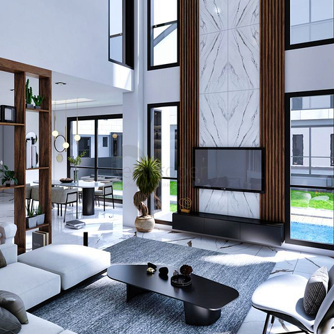 Villa mit 5+1 Grundriss in Side Antalya 