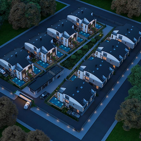 Villa mit 5+1 Grundriss in Side Antalya 