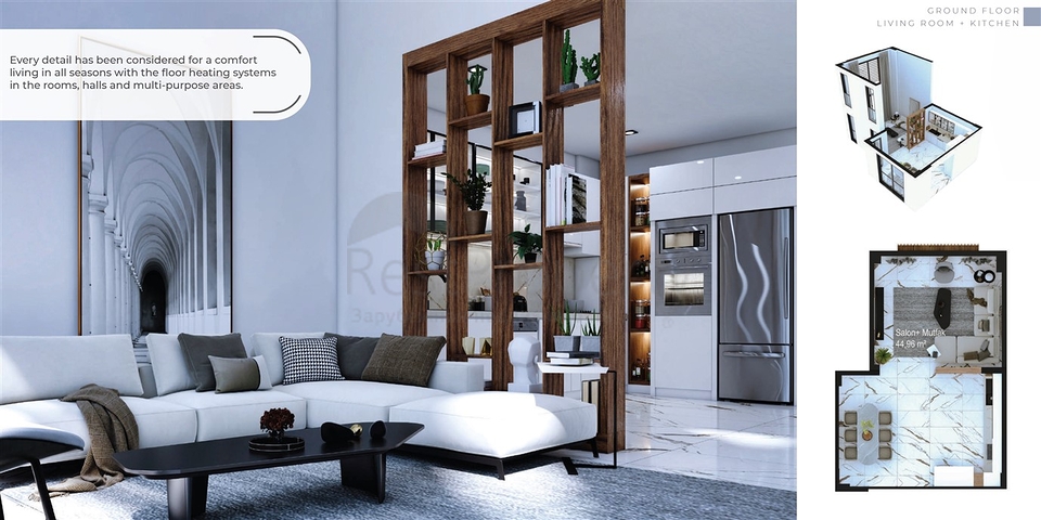 Villa mit 5+1 Grundriss in Side Antalya 