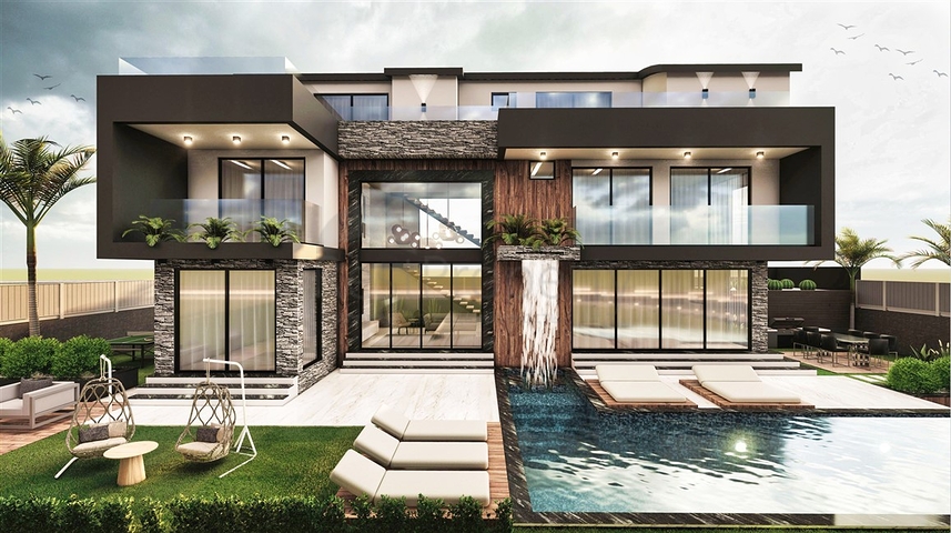 Villa mit 6+1 Grundriss in der Wohngegend Ermenek - Antalya