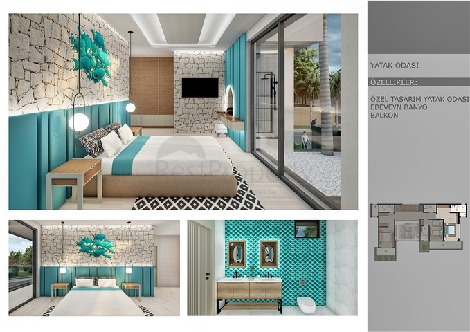 Villa mit 6+1 Grundriss in der Wohngegend Ermenek - Antalya