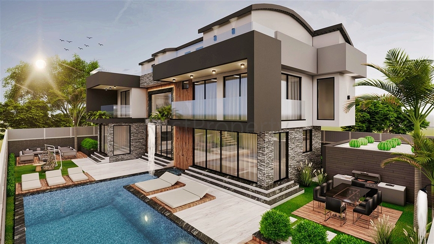 Villa mit 6+1 Grundriss in der Wohngegend Ermenek - Antalya