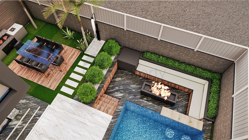 Villa mit 6+1 Grundriss in der Wohngegend Ermenek - Antalya