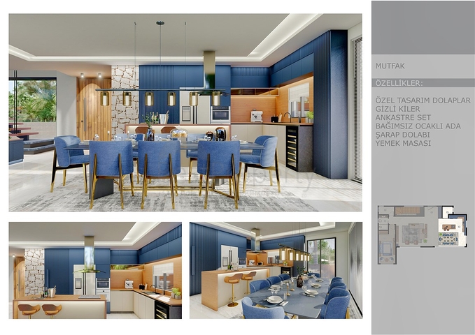 Villa mit 6+1 Grundriss in der Wohngegend Ermenek - Antalya