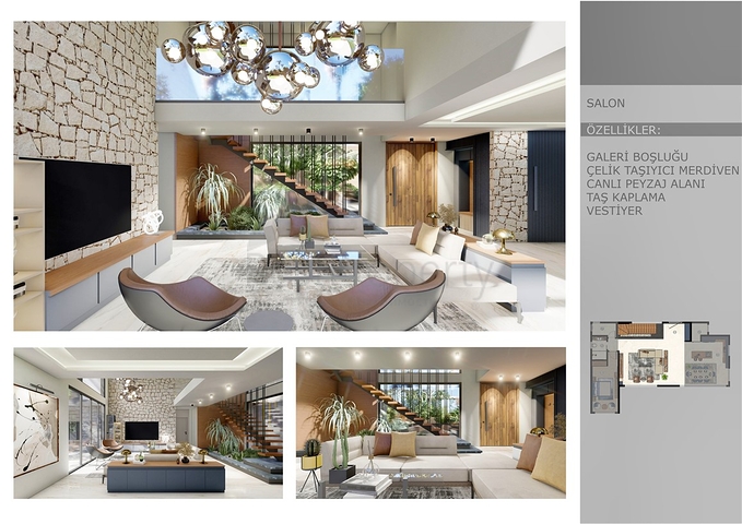 Villa mit 6+1 Grundriss in der Wohngegend Ermenek - Antalya