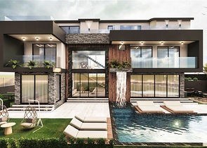 Villa mit 6+1 Grundriss in der Wohngegend Ermenek - Antalya