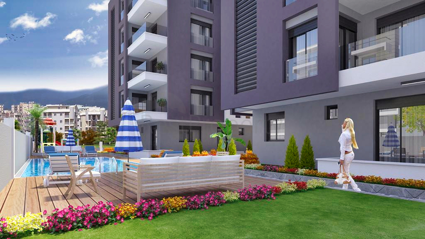 Wohnanlage im Zentrum von Antalya, in der Nähe des Meeres 