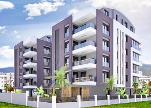 Wohnanlage im Zentrum von Antalya, in der Nähe des Meeres 