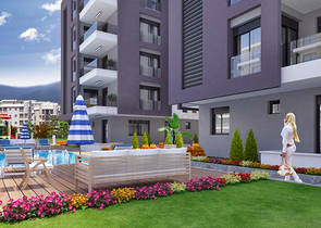 Wohnanlage im Zentrum von Antalya, in der Nähe des Meeres 