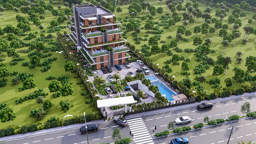 Apartments mit 1+1 Grundriss in Altyntas - Antalya 