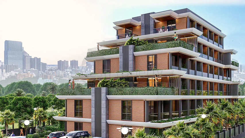 Apartments mit 1+1 Grundriss in Altyntas - Antalya 