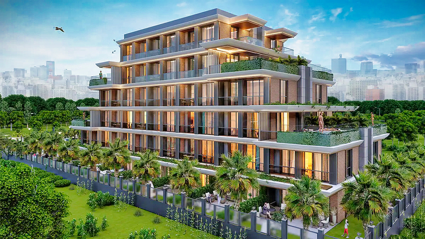 Apartments mit 1+1 Grundriss in Altyntas - Antalya 