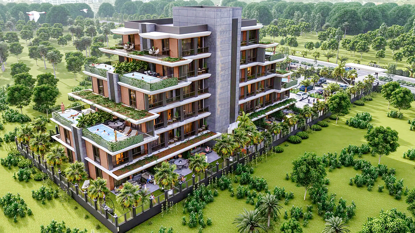 Apartments mit 1+1 Grundriss in Altyntas - Antalya 