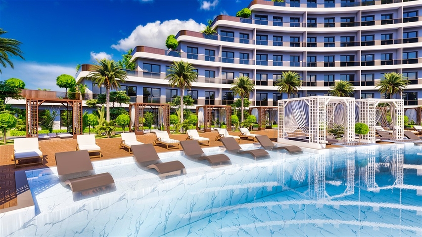 Apartments mit 1+1 Grundriss in Altyntas - Antalya