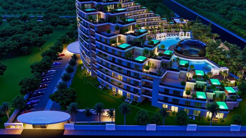 Apartments mit 1+1 Grundriss in Altyntas - Antalya