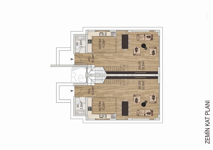 4+1-Villa im Stadtteil Ermenek - Antalya