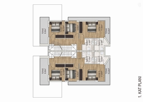 4+1-Villa im Stadtteil Ermenek - Antalya