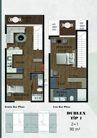 Apartments mit 1+1 und 2+1 Duplex in Belek - Antalya Apartments mit 1+1 und 2+1 Duplex in Belek - Antalya
