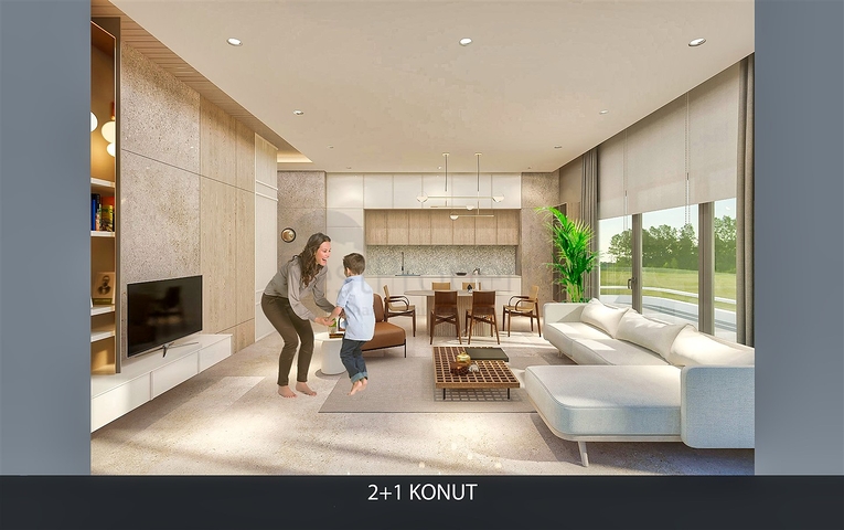 2+1 Wohnung im Stadtteil Altyntasch - Antalya