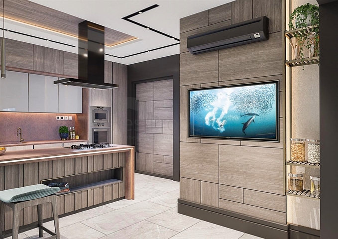 Villa mit 6+1 Grundriss in der Wohngegend Ermenek - Antalya