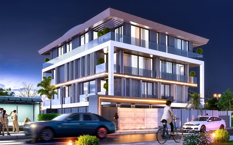 1+1 , 2+1 und 3+1 Wohnungen im Wohnbezirk Shirinyaly - Antalya 