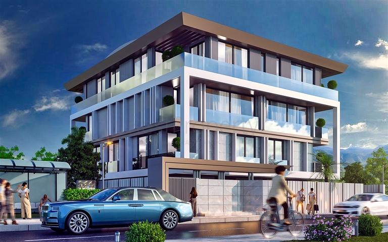 1+1 , 2+1 und 3+1 Wohnungen im Wohnbezirk Shirinyaly - Antalya 