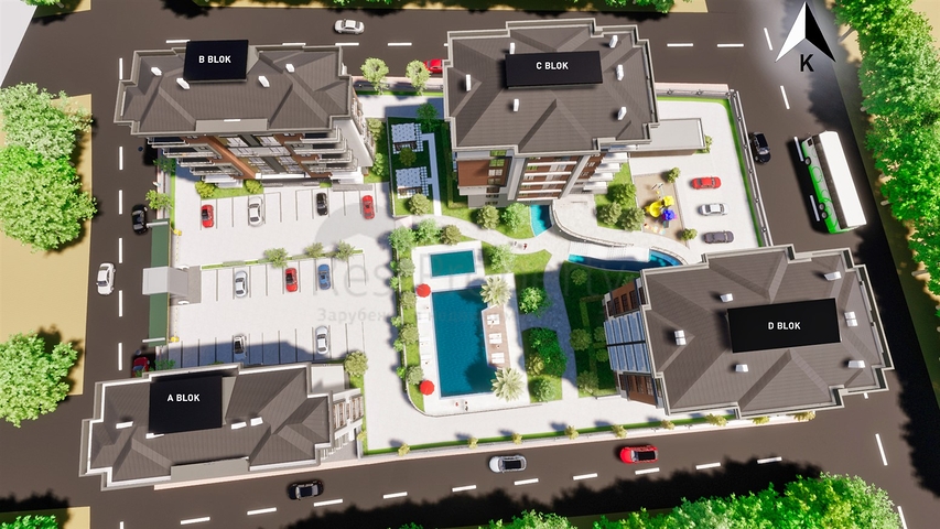 Apartment mit 1+1 Grundriss im Stadtteil Kepez - Antalya