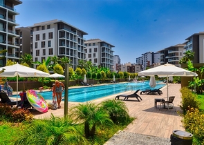 Apartment mit 3+1 Grundriss in der Wohngegend Gyursou - Antalya