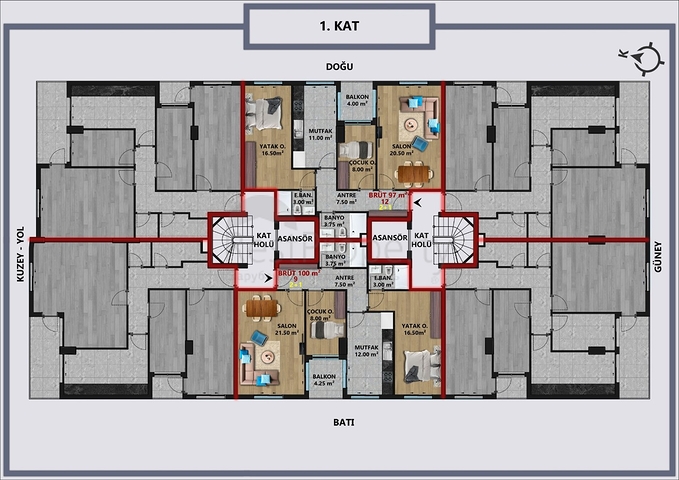 Investitionsprojekt im Zentrum von Antalya 