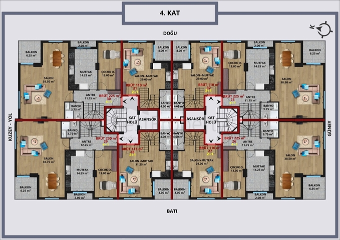 Investitionsprojekt im Zentrum von Antalya 