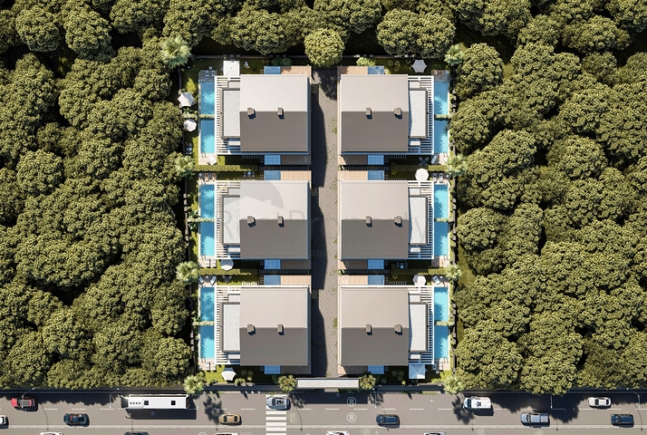 4+1-Villa in der Region Doshemealty - Antalya