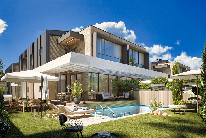 4+1-Villa in der Region Doshemealty - Antalya