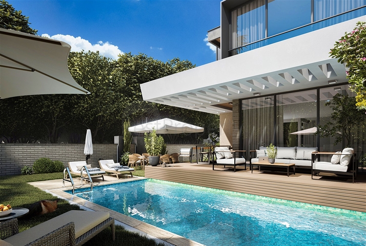 4+1-Villa in der Region Doshemealty - Antalya