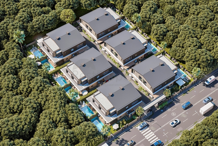 4+1-Villa in der Region Doshemealty - Antalya