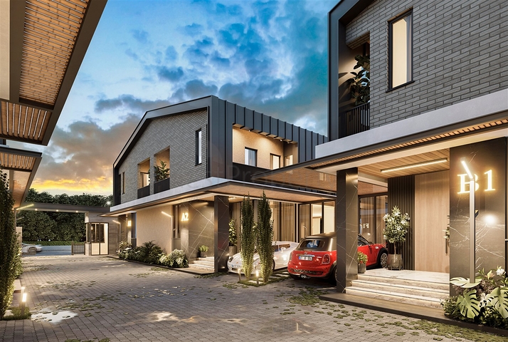 4+1-Villa in der Region Doshemealty - Antalya